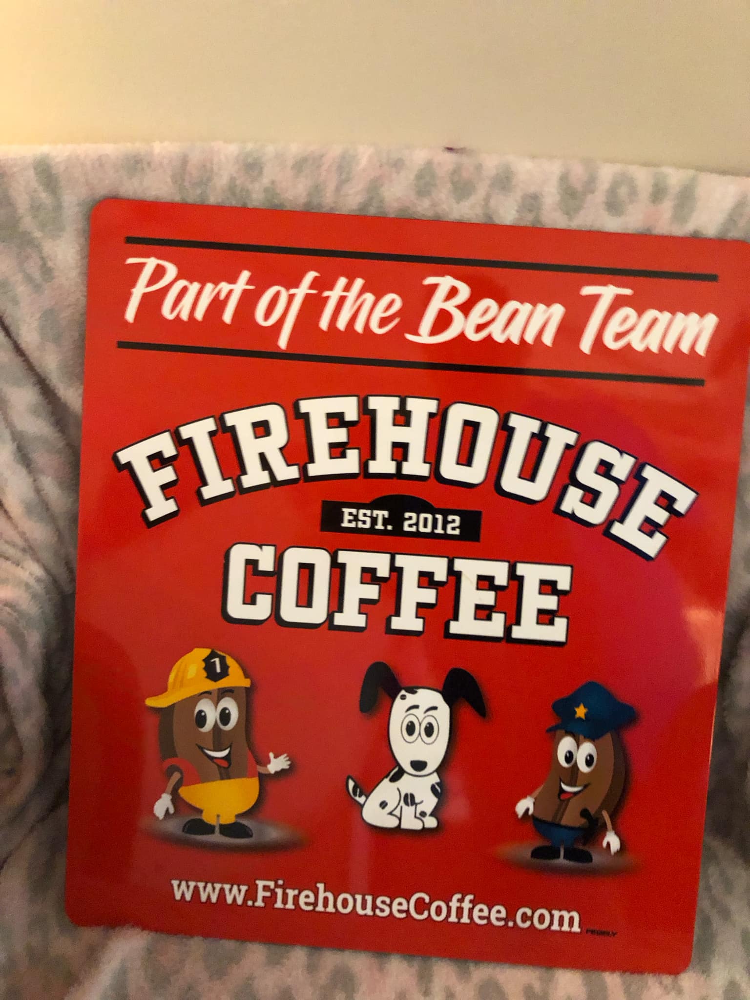 Firehouse Coffee Bean Team display